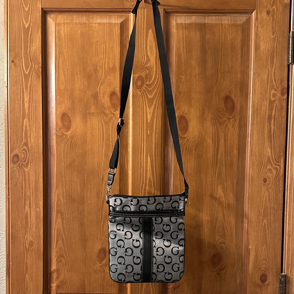 Gucci Black and Gray Messenger Bag